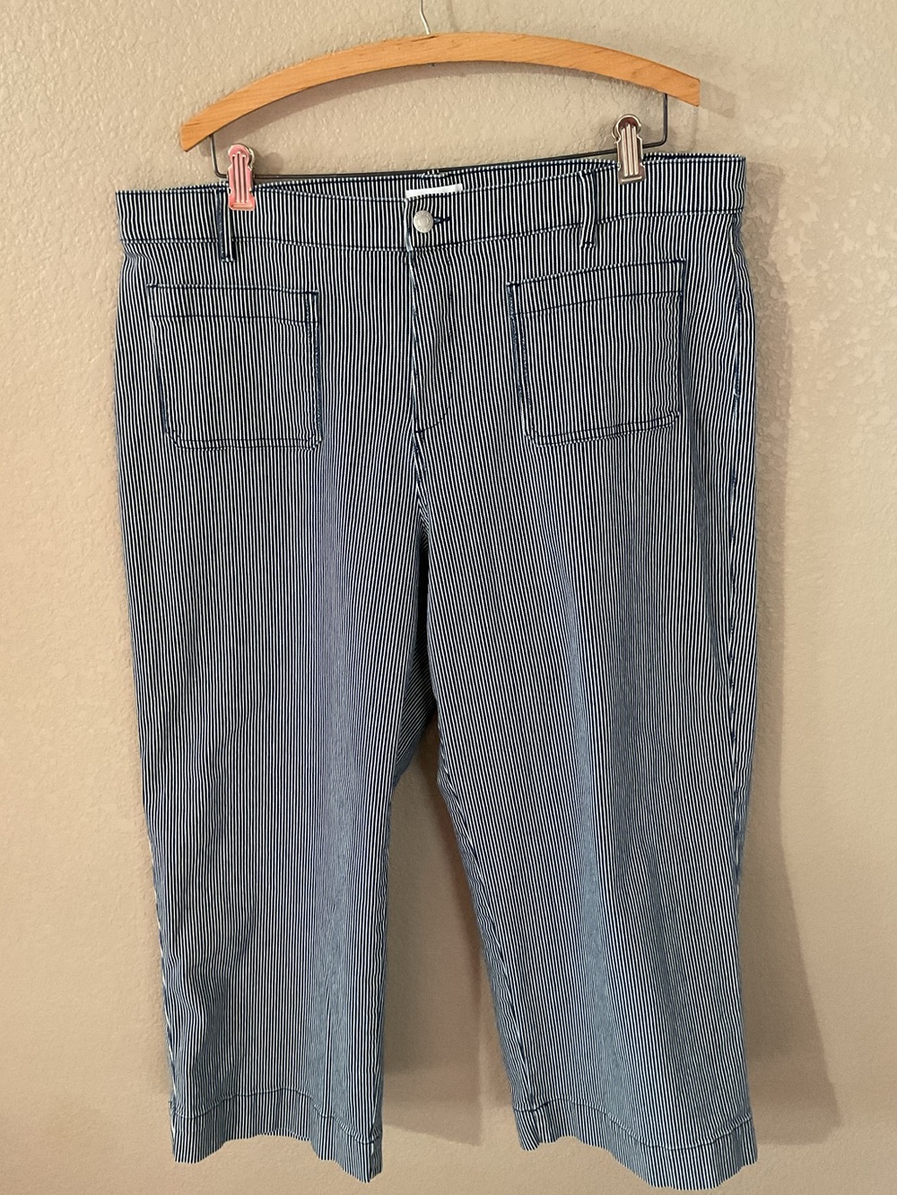 LOFT ‘Palmer’ High Rise Wide Leg Crop